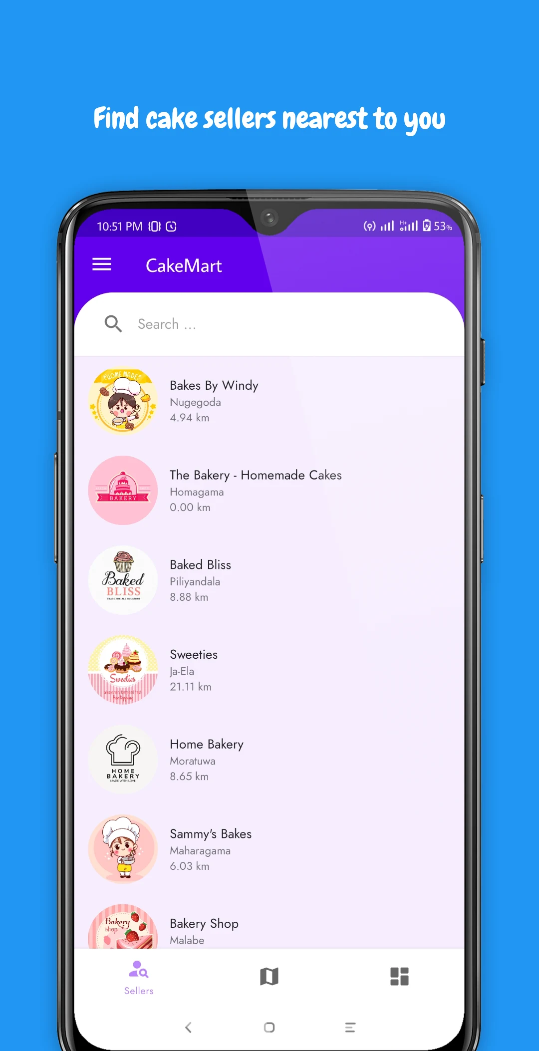 CakeMart: Find Nearby Bakers screenshot